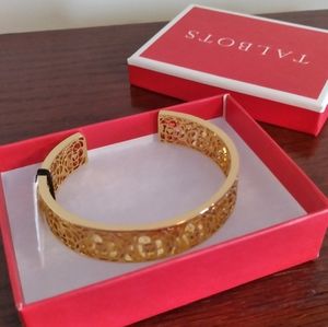 Talbots FILIGREE Bracelet Bangle Cuff Gold
